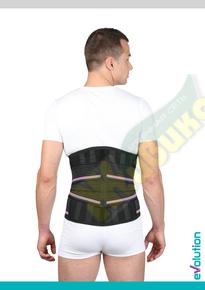 ТРИВЕС Эволюшин корсет ортопед. грудо-пояснично-крестцовый женский h=35см 4р.жест. р.xl/110-125см арт.т.56.92 черный (Evolution)