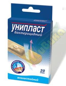УНИПЛАСТ пластырь бактерицид.влагост. 2,5смх7,2см №1