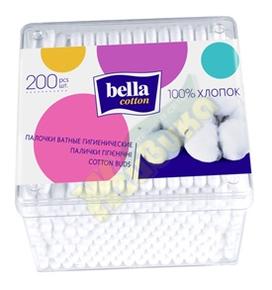 БЕЛЛА ватные палочки №200 квадрат. уп. (Bella cotton)