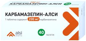 Карбамазепин-алси таб 200мг №40 (Карбамазепин)