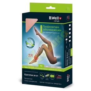 БИ ВЕЛЛ Про колготки компресс. прозр. 1кл.18-22мм р.5 арт.jw-311 неро (B.Well)