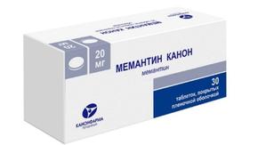 Мемантин канон таб п/об/пл 20мг №30 (Мемантин)