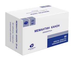 Мемантин канон таб п/об/пл 20мг №90 (Мемантин)