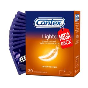 КОНТЕКС презерватив №30 lights/лайтс особо тонкие (Сontex)