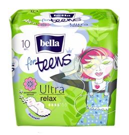 БЕЛЛА Фор тинс ультра релакс экс-т зеленого чая прокладки №10 (Bella for teens)
