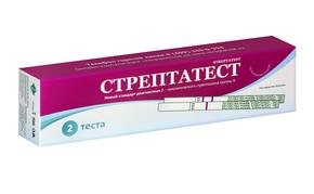 СТРЕПТАТЕСТ тест д/диагност. в-гемолитич. стрептококка гр.А №2