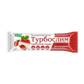 ТУРБОСЛИМ батончик д/контр. веса клубничный чизкейк 50г /эвалар/