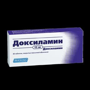 Доксиламин таб п/об/пл 15мг №30 /биоком/ (Доксиламин)