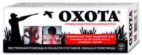 ОХОТА крем-бальзам д/тела спец. 50мл