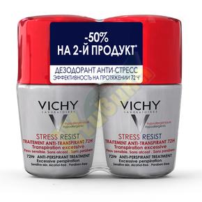 VICHY дезодорант-шарик 72 часа защиты анти-стресс 50мл №2 скидка 50% на второй продукт (ВИШИ)