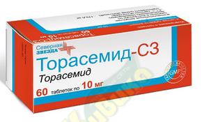 Торасемид-сз таб 10мг №60 (Торасемид)
