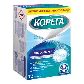 КОРЕГА таб биоформула д/чистки протезов №72 (Corega)