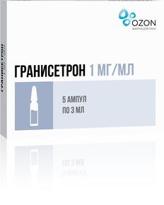 Гранисетрон конц. д/приг.р-ра д/инф. 1мг/мл 3мл амп №5 /озон/ (Гранисетрон)