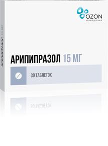 Арипипразол таб 15мг №30 /озон/ (Арипипразол) RP ОСТАЕТСЯ В АПТЕКЕ