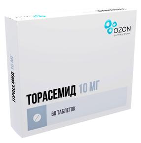 Торасемид таб 10мг №60 /озон/ (Торасемид)