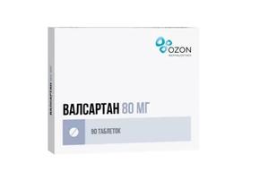 Валсартан таб п/об/пл 80мг №90 /озон/ (Валсартан)