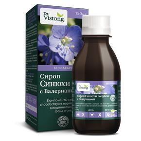 ДР.ВИСТОНГ сироп синюха голубая/валериана 150мл бад (Dr.vistong)