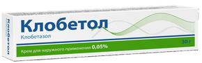 Клобетол крем д/наруж.прим. 0,05% 30г туба (Клобетазол)