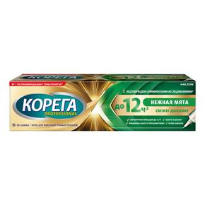 КОРЕГА Профешинал крем для фиксации зубных протезов нежная мята 40г (Corega)