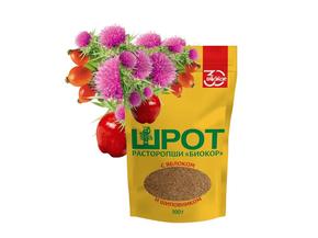 БИОКОР расторопша шрот с яблоком и шиповником 100г