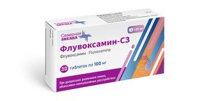 Флувоксамин-сз таб п/об/пл 100мг №30 (Флувоксамин) RP ОСТАЕТСЯ В АПТЕКЕ