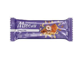 Батончик мюсли орехи и мед 25г
