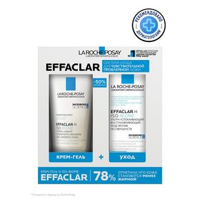 LA ROCHE-POSAY Эфаклар h исо-биом набор ультра успокаивающий восстанавливающий уход против несовершенств 40мл + крем-гель очищающий 200мл скидка 50% на второй продукт (ЛЯ РОШ-ПОЗЕ)