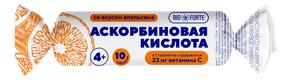 БИОФОРТЕ Аскорбиновая к-та бад таб 3г №10 апельсин с сахаром и глюкозой крутка (BioForte)