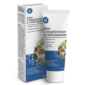 Крем для тела с глюкозамином и хондроитином 75мл /вис/