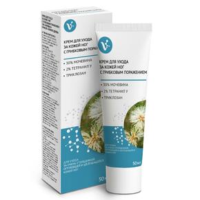 Крем для ухода за кожей ног с грибковым поражением 30% мочевины и масло чайного дерева 50мл /вис/