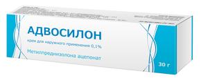 Адвосилон крем д/наруж.прим. 0,1% 30г туба (Метилпреднизолона ацепонат)