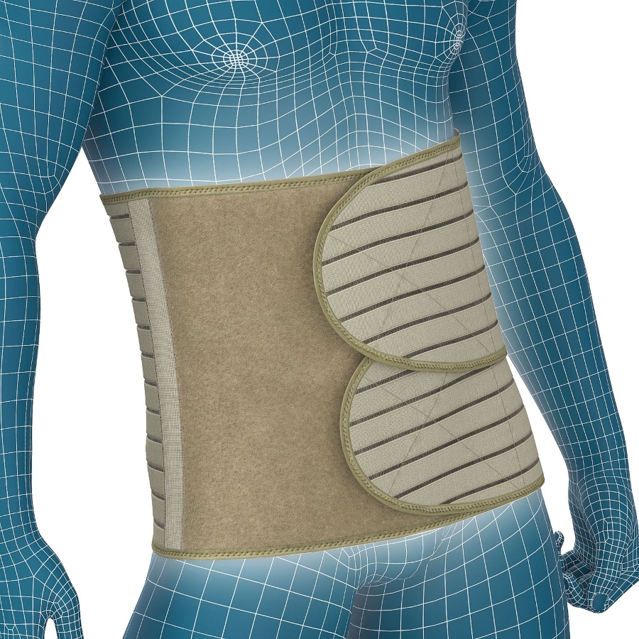 БИ ВЕЛЛ Кеа бандаж на брюшную стенку с двойной застежкой р.xl w-422 бежевый (B.Well Care)