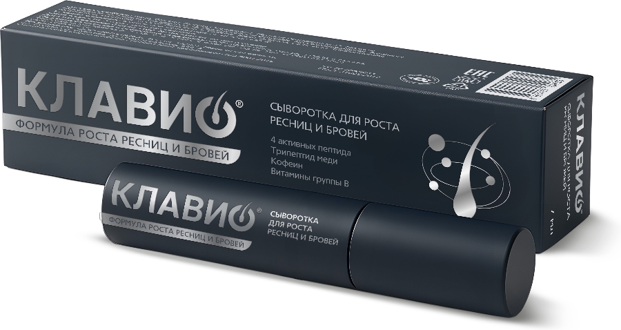 КЛАВИО сыворотка формула роста ресниц и бровей 7мл