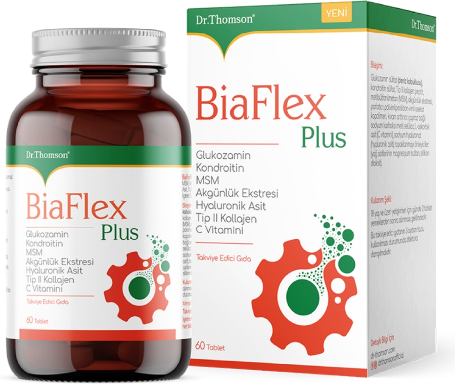ДОКТОР ТОМСОН Биафлекс плюс глюкозамин хондроитин мсм таб №60 (Dr.Thomson Biaflex Plus)