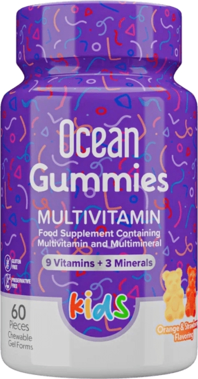 ОРЗАКС Оушен кидс мультивитамин гаммиз пастилки жев. №60 апельсин и клубника (Orzax Ocean Kids)