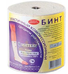 Бинт эласт. 0,08мх3,0м ср /интекс/