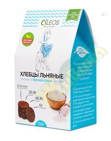 ОЛЕОС хлебцы льняные морская соль 100г
