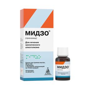 Мидзо капли д/вн.прим. 60мг/мл 15мл фл-кап. №4 (Цианамид)