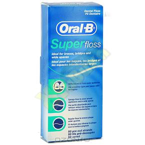 ОРАЛ-БИ Супер флосс нить зубная №50 (Oral-b)