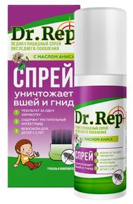 ДОКТОР РЕП средство педикулицидное с гребнем спрей 100мл (Dr. Rep)