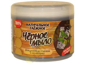 ФЛОРЕСАН мыло д/тела/волос д/бани/ душа черное таежное формула-37 450г