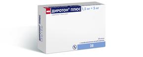 Диротон плюс капс. с модиф. высв. 1,5мг + 5мг №28 (Индапамид + Лизиноприл)