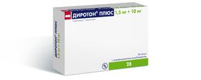 Диротон плюс капс. с модиф. высв. 1,5мг + 10мг №28 (Индапамид + Лизиноприл)