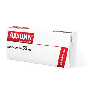 Адуцил таб 50мг №60 (Цилостазол)