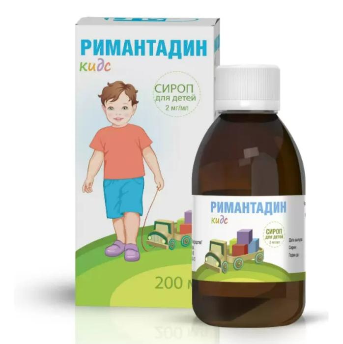 Изображение товара Римантадин кидс сироп для профилактики и лечения гриппа у детей 2 мг/мл 200 мл