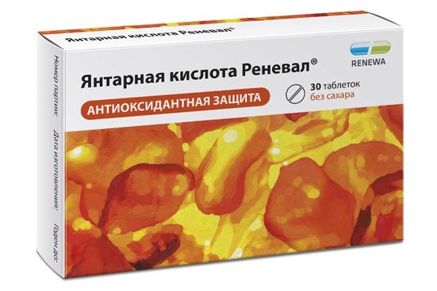 Изображение товара ЯНТАРНАЯ КИСЛОТА Реневал таб №30 /renewal/ бад