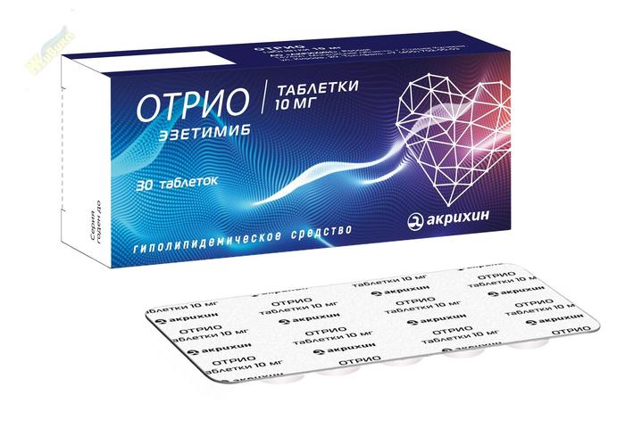 Изображение товара Отрио таб 10мг №30: Эффективное средство для снижения холестерина