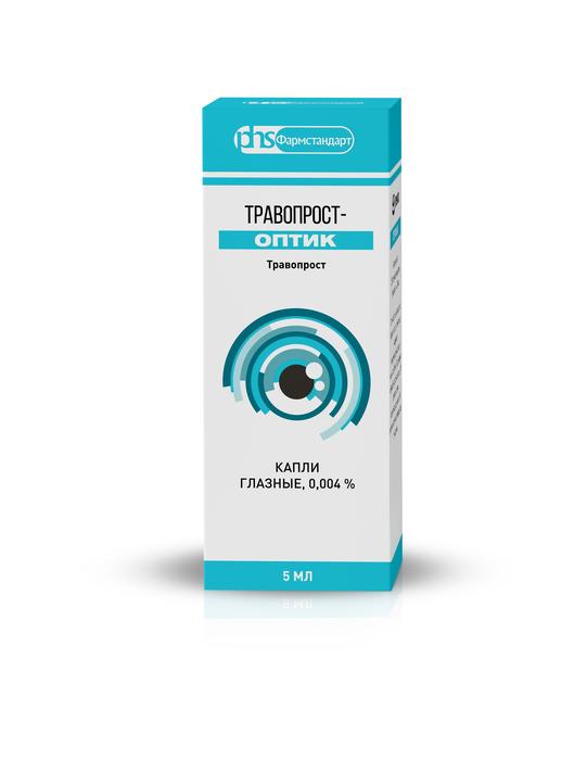 Изображение товара Травопрост-оптик капли глазные 40мкг/мл 5мл для снижения давления
