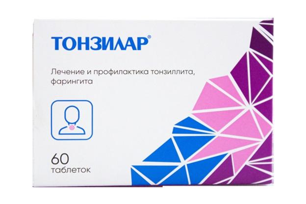 Изображение товара Гомеопатические таблетки для горла Тонзилар № 60 эвакуация воспаления