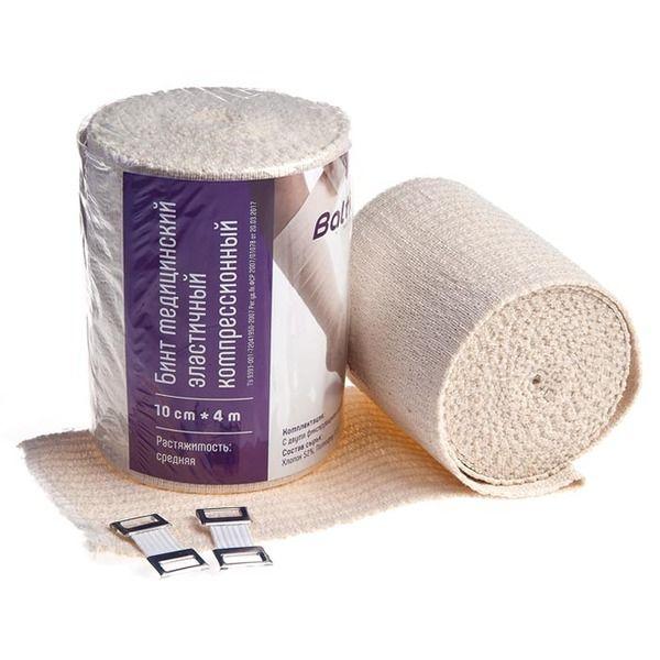 Изображение товара Эластичный бинт Baltic Medical 10смх400см средняя растяжимость медицинский бинт